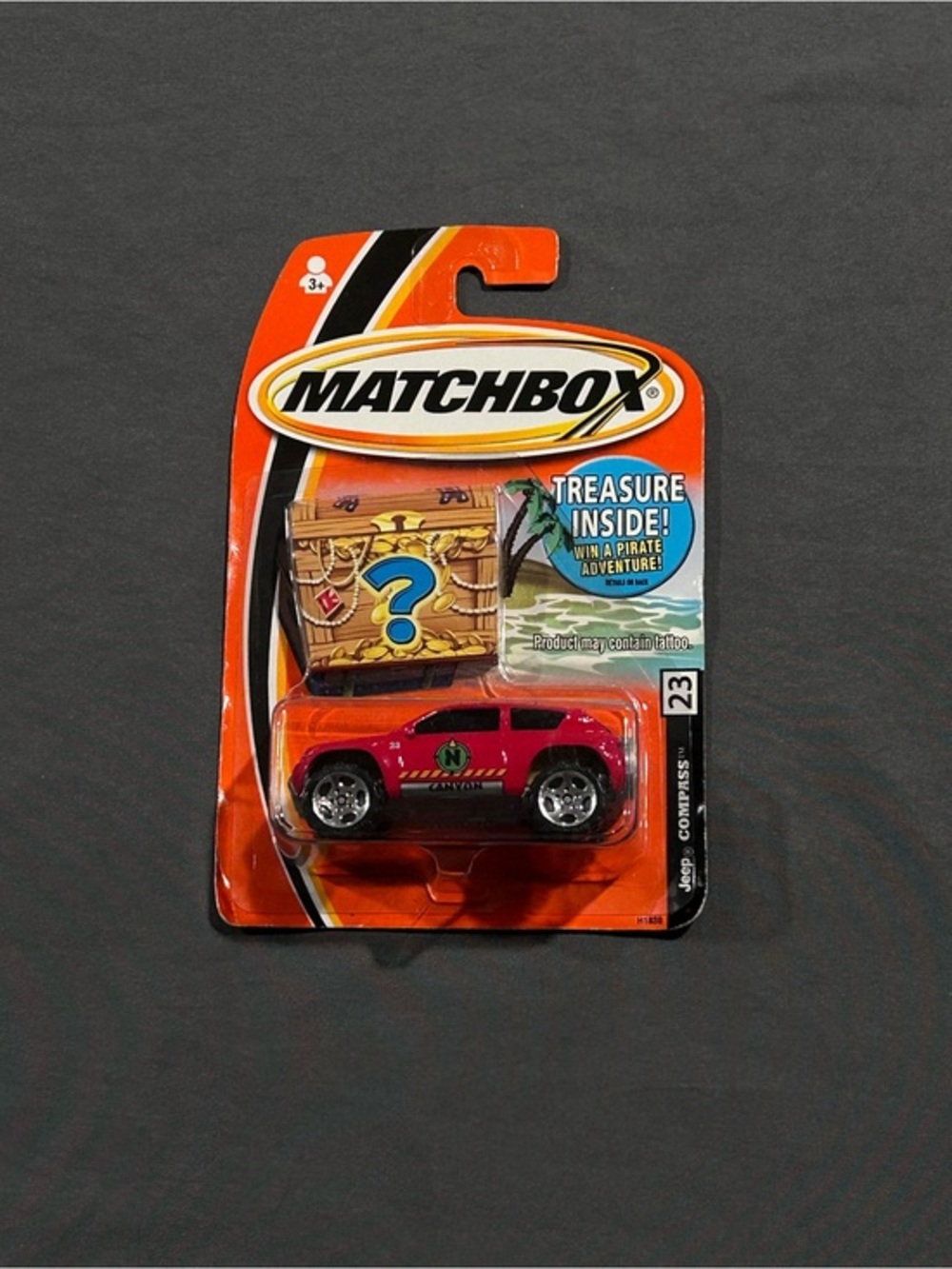 2005 Matchbox No. 23 Jeep Compass with “Treasure Inside”